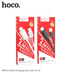 Cáp Sạc Hoco X88 1M 2.4A Truyền Dữ Liệu Ổn Định, Chất liệu PVC dẻo dai, Chống Rối, Chống Gãy Đầu Cáp (P133351)