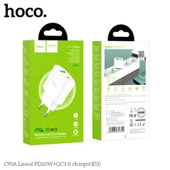 Củ Sạc Hoco C95A (EU) - Sạc Nhanh PD20W QC3.0, Hai Cổng Sạc Tiện Lợi Cho Điện Thoại Máy Tính Bảng (P133349)