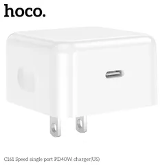 Củ Sạc Nhanh Hoco C161 PD40W Type-C Hỗ Trợ PPS PD3.2 Thiết Kế Nhỏ Gọn Cho Điện Thoại Máy Tính Bảng (P133330)