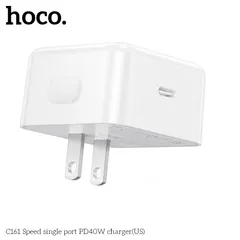 Củ Sạc Nhanh Hoco C161 PD40W Type-C Hỗ Trợ PPS PD3.2 Thiết Kế Nhỏ Gọn Cho Điện Thoại Máy Tính Bảng (P133330)