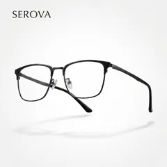 Kính mắt Titanium cao cấp hãng SEROVA SP321, gọng kính cận, chất liệu Titan siêu nhẹ (P133148)