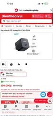 Củ Sạc Nhanh AUKEY Minima 30W PD/PPS (Bản au +1 collection SELECT) - Chân Cắm Gập, Siêu Nhỏ Gọn (P133049)