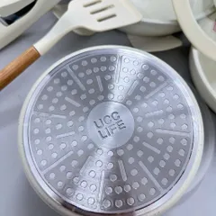 ✅ TR/GD- Bộ 3 nồi chảo UCC LIFE màu trắng (P133038)