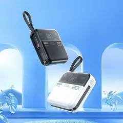 Sạc dự phòng REMAX RPP-603 20.000mAh sạc nhanh 22.5W  tích hợp 2 cáp typeC và IP tiện lợi. (P132891)