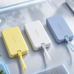 Sạc Dự Phòng ROMOSS 10000mAh 30W MagSafe - Tích hợp cáp C-L ,màu Trắng - NO BOX (P132422)