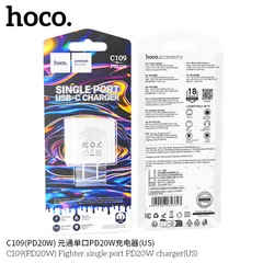 Củ Sạc Nhanh HOCO C109 (US EU) PD20W QC3.0, Sạc Nhanh Đa Chuẩn, Nhỏ Gọn Tiện Lợi. (P132040)