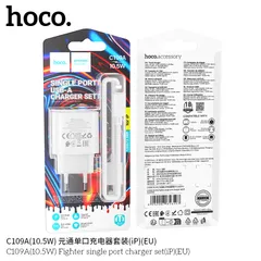 Bộ Củ Cáp HOCO C109-C109A Cáp 1m Chuẩn US/EU, Sạc Ổn Định Cho Mọi Thiết Bị (P132010)