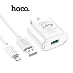 Bộ Sạc HOCO C109 ( US ) Fighter Universal Set – Micro USB / Type-C / L  – Sạc Nhanh 18W QC3.0 (P132000)