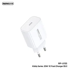 [FREE VAT] Củ Sạc Nhanh REMAX RP-U133 (US-EU) Supreme Charge – Công Nghệ Sạc Nhanh 20W (P131921)