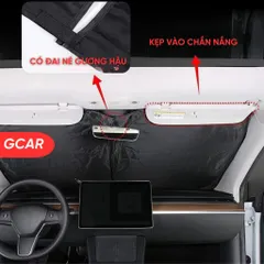 Tấm Chắn Nắng Kính Lái Ô Tô GCAR Chất Liệu Bạc Titan Cách Nhiệt Chống Nắng Cho Xe Hơi (P131657)