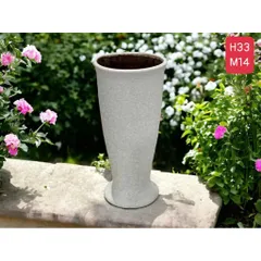 Bình Hoa Lọ Hoa Bát Tràng Dáng Ly Loe Gầy H34cm Men Atlantis Decor Trang Trí Nhà Cửa Cắm Hoa Làm Quà Tặng