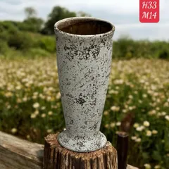Bình Hoa Lọ Hoa Bát Tràng Dáng Ly Loe Gầy H34cm Men Atlantis Decor Trang Trí Nhà Cửa Cắm Hoa Làm Quà Tặng