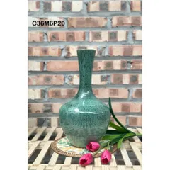 Bình hoa dáng tỏi cổ nhỏ cao 36cm gốm sứ Bát Tràng, cắm đào, lựu, tuyết mai đẹp, decor nhà xinh, sản phẩm cao cấp