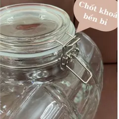 (3L, 5L, 8L) -  Bình Ngâm R.ư.ợ.u, Hoa Quả Thủy Tinh Dày Dặn Cao Cấp, Hình Trống Đẹp Mắt, Có Vòi Tiện Lợi, Dung Tích