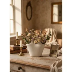 Làn quai cao 22cm, rộng 22cm bình hoa Bát Tràng cắm hoa, decor, làm quà tặng phong cách châu Âu hiện đại