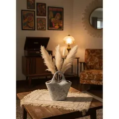 Làn quai cao 22cm, rộng 22cm bình hoa Bát Tràng cắm hoa, decor, làm quà tặng phong cách châu Âu hiện đại