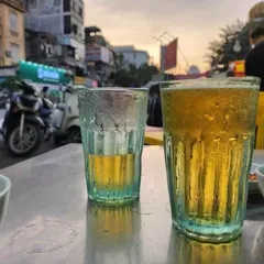 (HOẢ TỐC - MUA 10 TẶNG 2) Cốc ly thủy tinh uống bia hơi vại Hà Nội tạo bọt màu xanh dung tích 200ml và 360ml Hàng loại 1