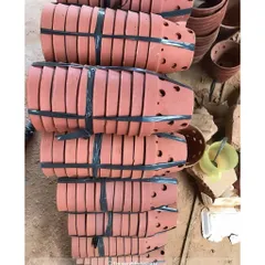 COMBO 3-5 Chậu  đất nung có 4 size + Tặng kèm móc treo, trồng hoa Lan, cây phong Lan, phong lan loại 1