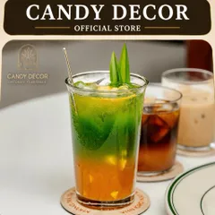 Ly thuỷ tinh/ Cốc thuỷ tinh miệng loe dáng lùn dung tích 350ml và 370ml