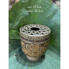 Bộ Sưu Tập lọ bình hoa men lam chảy gốm sứ Bát Tràng cao cấp decor trang trí nhà