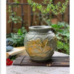 Bộ Sưu Tập lọ bình hoa men lam chảy gốm sứ Bát Tràng cao cấp decor trang trí nhà
