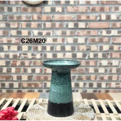 Bình hoa dáng mặt hồ cao 26cm gốm sứ Bát Tràng, cắm hoa hồng, ly, dơn, cúc,… Làm decor, trang trí