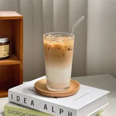 Ly thuỷ tinh/ Cốc thuỷ tinh vân sọc dung tích 250ml và 390ml chịu nhiệt tốt dày dặn chịu nhiệt, dùng uống nước/pha trà