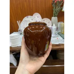 (Nhiều Màu) - Lu Bia Lu Uống Nước Đủ Màu Gốm Miu Hàng Bát Tràng Chuẩn Men Sáng Đẹp Hàng loại 1 Thể Tích 450ml