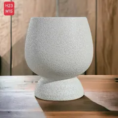Bình hoa lọ hoa dáng ly tròn Bát Tràng, ly trồng lan, cắm hoa nghệ thuật đẹp sang