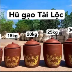 Hũ gạo [10-20kg]- Chĩnh đựng gạo Tài Lộc, Hũ đựng gạo, Chum gạo Bát Tràng cao cấp tài lộc phong thuỷ, thu hút vượng khí