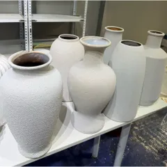 (Nhiều Kiểu Dáng) - Bình cắm hoa men atlantics trắng đẹp Bát Tràng cao cấp decor,  trang trí nhà cửa, làm quà tặng