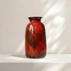 Bình hoa lọ hoa dáng đu đủ miệng loe MEN CẨM THẠCH cao 25cm gốm sứ Bát Tràng, decor nhà cửa, bàn làm việc, làm quà tăng