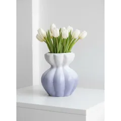 Bình Hoa Dáng Túi Cao 20cm Lọ Hoa Decor Xinh Xắn Gốm Sứ Bát Tràng