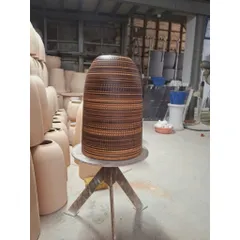 Bình hoa dáng CHUÔNG Bát Tràng màu NÂU VINTAGE phù hợp các loại hoa decor, trang trí nhà xinh sang