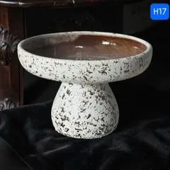 Bình gốm decor men lì chân đế trồng cây mini / dương xỉ( không lỗ), gừng, cắm hoa decor nhà cao 14cm và 17cm