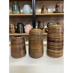 (Nhiều màu) - Bình hoa dáng đu đủ gốm sứ Bát Tràng có 3 size sắc nét | decor phòng khách-trưng lên ban thần tài tổ tiên