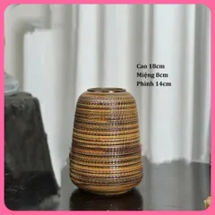 (Nhiều màu) - Bình hoa dáng đu đủ gốm sứ Bát Tràng có 3 size sắc nét | decor phòng khách-trưng lên ban thần tài tổ tiên