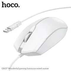 Chuột Có Dây Hoco GM37 Sành Điệu Độ Nhạy Cao 2400DPI Đèn LED Đổi Màu Cho Máy Tính PC (P131379)