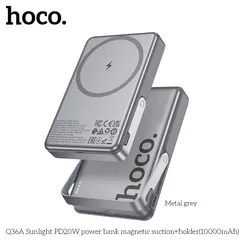 [CCC] Pin Dự Phòng Hoco Q36A 10000mAh Hút Nam Châm Kèm Giá Đỡ Tiện Lợi Sạc Nhanh PD 20W (P131293)
