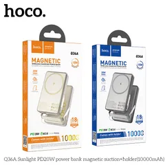 [CCC] Pin Dự Phòng Hoco Q36A 10000mAh Hút Nam Châm Kèm Giá Đỡ Tiện Lợi Sạc Nhanh PD 20W (P131293)