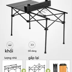 Bộ Bàn Ghế Dã Ngoại Camping Gấp Gọn 6 Ghế - Hàng amz 600$ + Quà 249K (P131262)