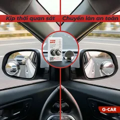 Gương Cầu Lồi Ô Tô Xoay 360 Hít Chân Kính Ô Tô GCAR đảm bảo an toàn khi di chuyển (P130909)