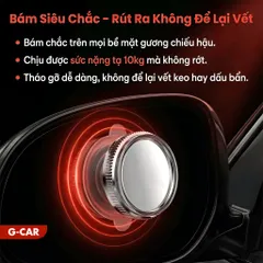 Gương Cầu Lồi Ô Tô Xoay 360 Hít Chân Kính Ô Tô GCAR đảm bảo an toàn khi di chuyển (P130909)