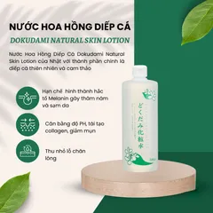 Nước hoa hồng lotion toner diếp cá, tía tô Dokudami White Conc Nhật Bản 500ml