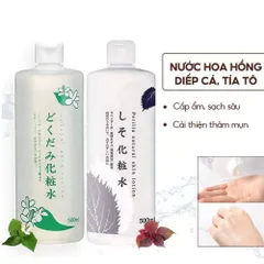 Nước hoa hồng lotion toner diếp cá, tía tô Dokudami White Conc Nhật Bản 500ml