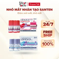 Nước nhỏ mắt Santen White Conc hỗ trợ dịu mắt, giảm mỏi mắt Nhật Bản - Hộp 4 lọ