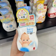 Sữa tắm cho bé Cow Baby Soap an toàn, lành tính phù hợp với cả da nhạy cảm Nhật Bản Chai 400ml