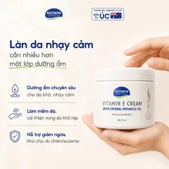 Combo Dưỡng Ẩm Chuyên Sâu Redwin Kem Dưỡng Ẩm Vitamin E Cream 330g & Sữa Dưỡng Thể Vitamin E Body Lotion EPO 400ml