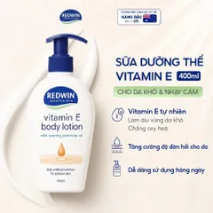 Combo Dưỡng Ẩm Chuyên Sâu Redwin Kem Dưỡng Ẩm Vitamin E Cream 330g & Sữa Dưỡng Thể Vitamin E Body Lotion EPO 400ml