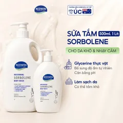 Sữa Tắm Redwin Sorbolene Body Wash Hỗ trợ Dưỡng Ẩm Dịu Nhẹ Cho Da Khô, Nhạy Cảm Phù Hợp Cho Cả Gia Đình